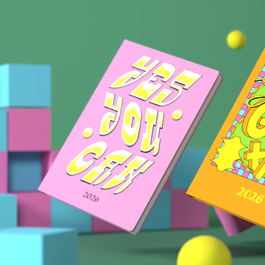 Ben Wookcock Positive - A5 Week-To-View - Diary - 2026 Calendar Year Planner