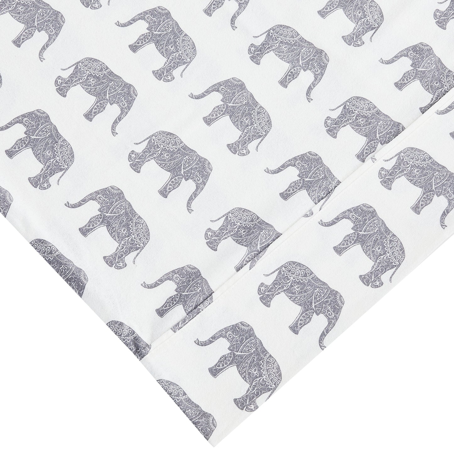 Elephants Flannel Sheet Set