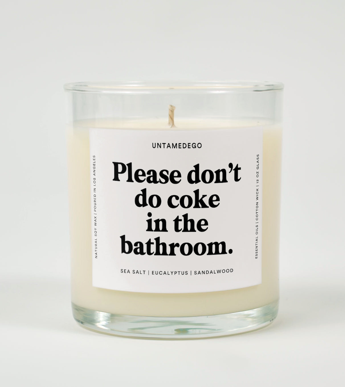 Please Don't Do Coke In The Bathroom | Funny Candle