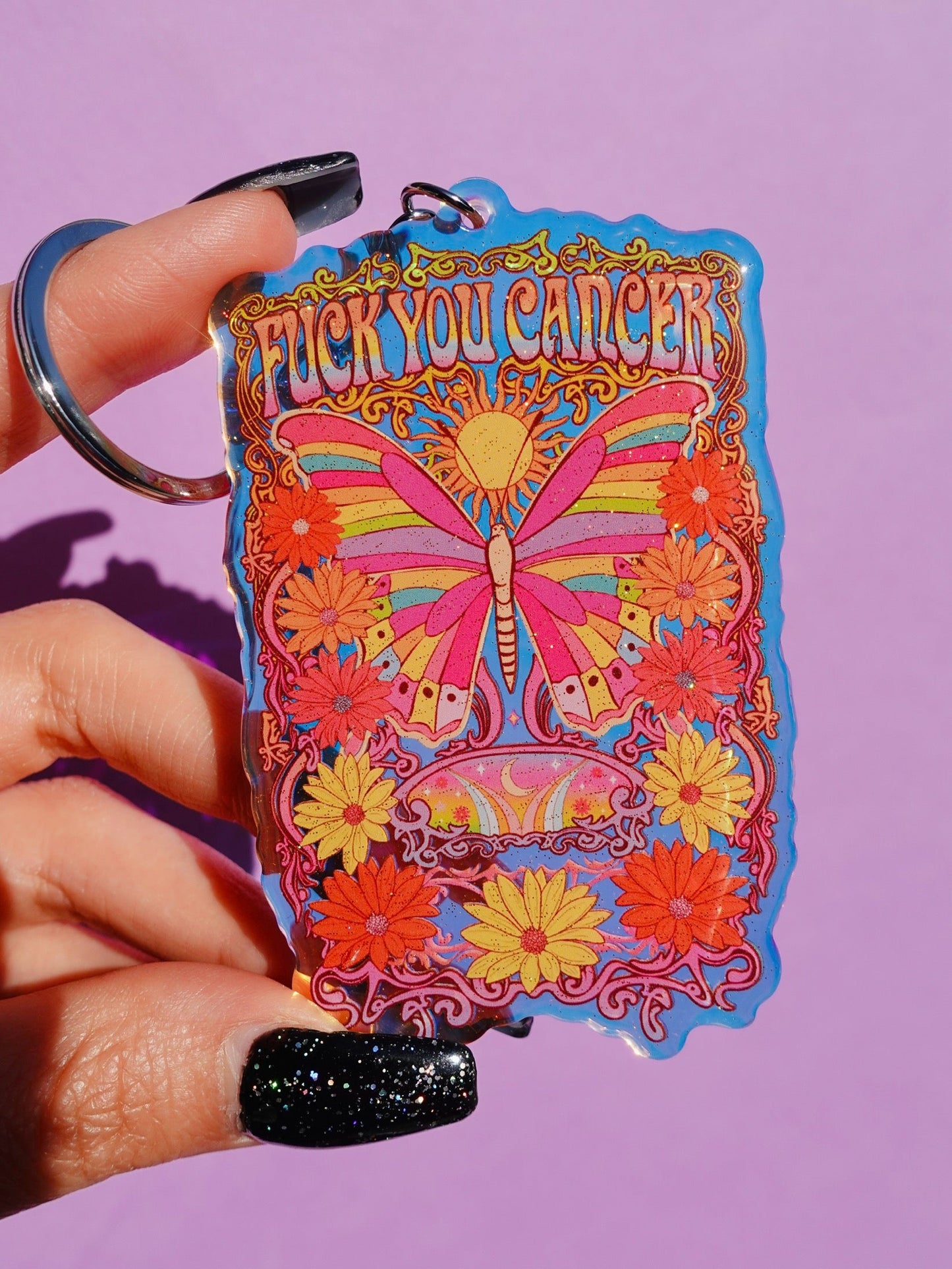 Fuck You Cancer Keychain