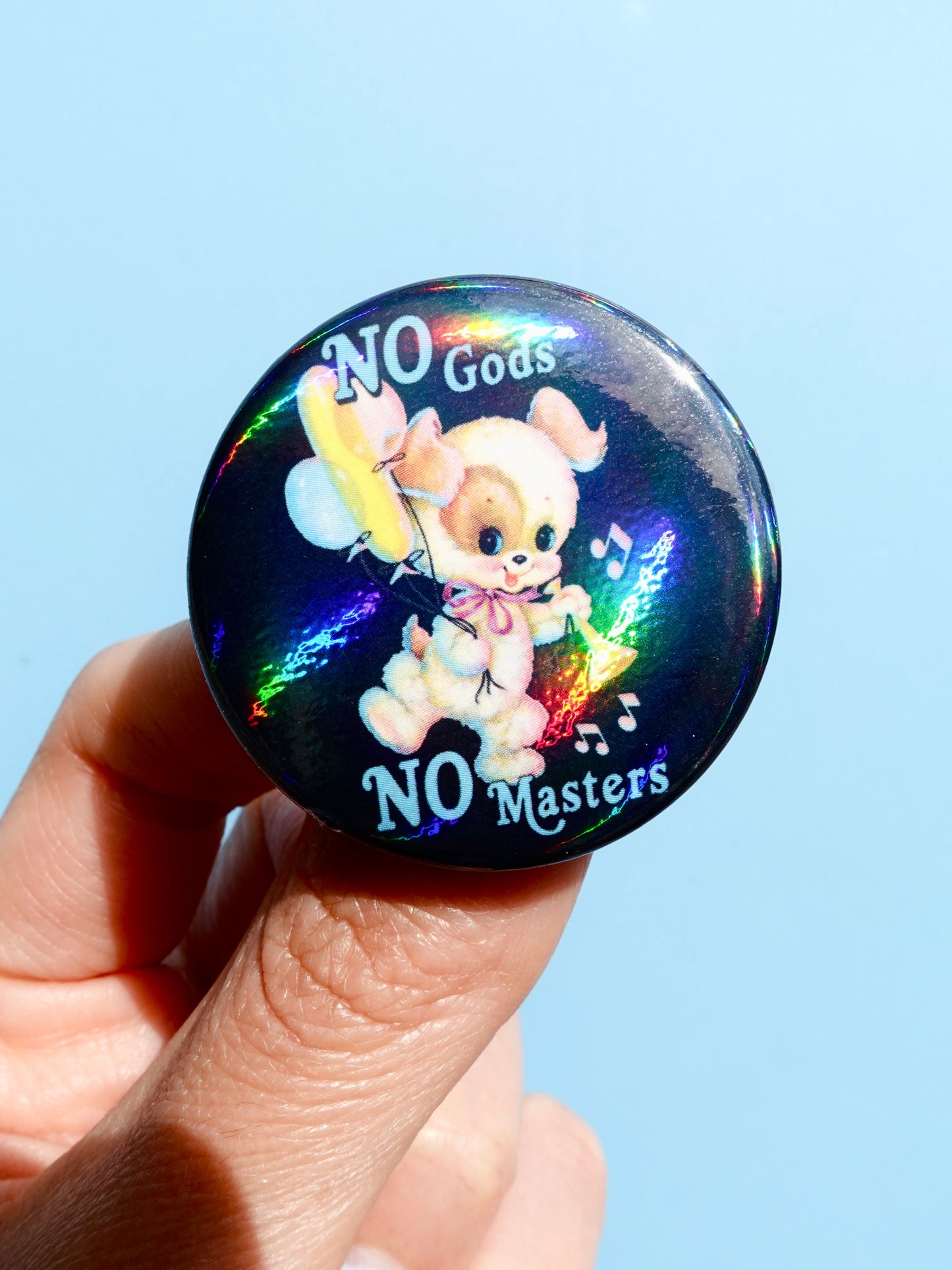 Anarchist Pin Pack – Limited Drop- Holographic Pastel Buttons Pin pack (Set of 6)