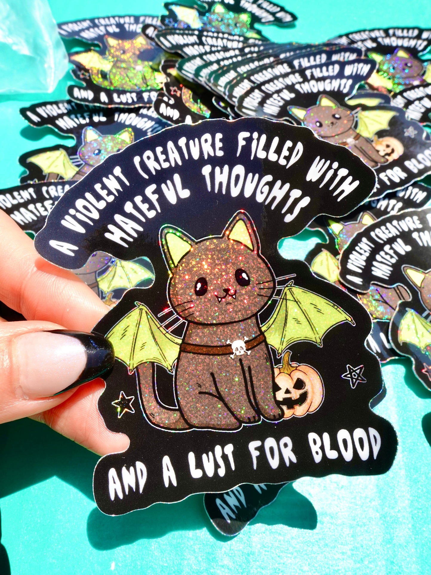 A Violent Creature Filled With Hateful Thoughts And A Lust For Blood Sticker