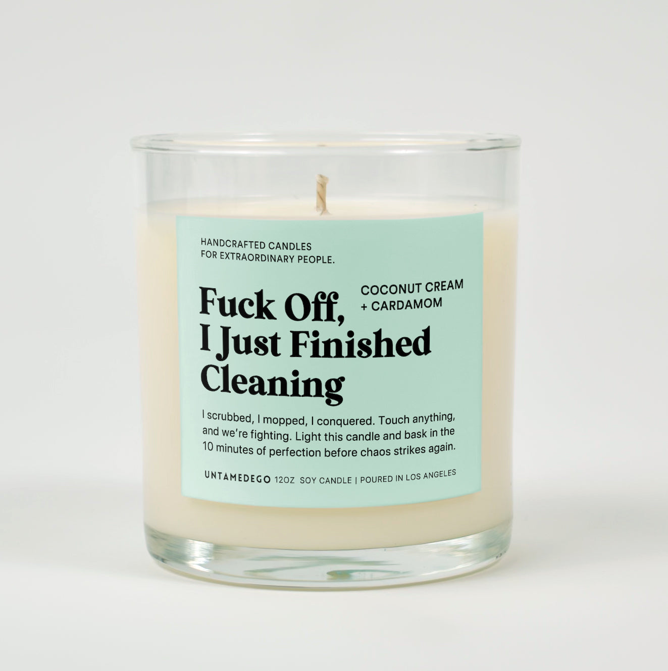 Fuck Off, I Just Finished Cleaning | Funny Candle