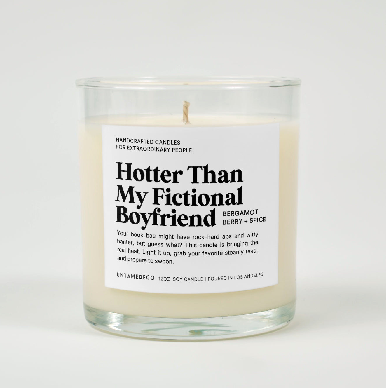 Hotter Than My Fictional Boyfriend | Funny Candle