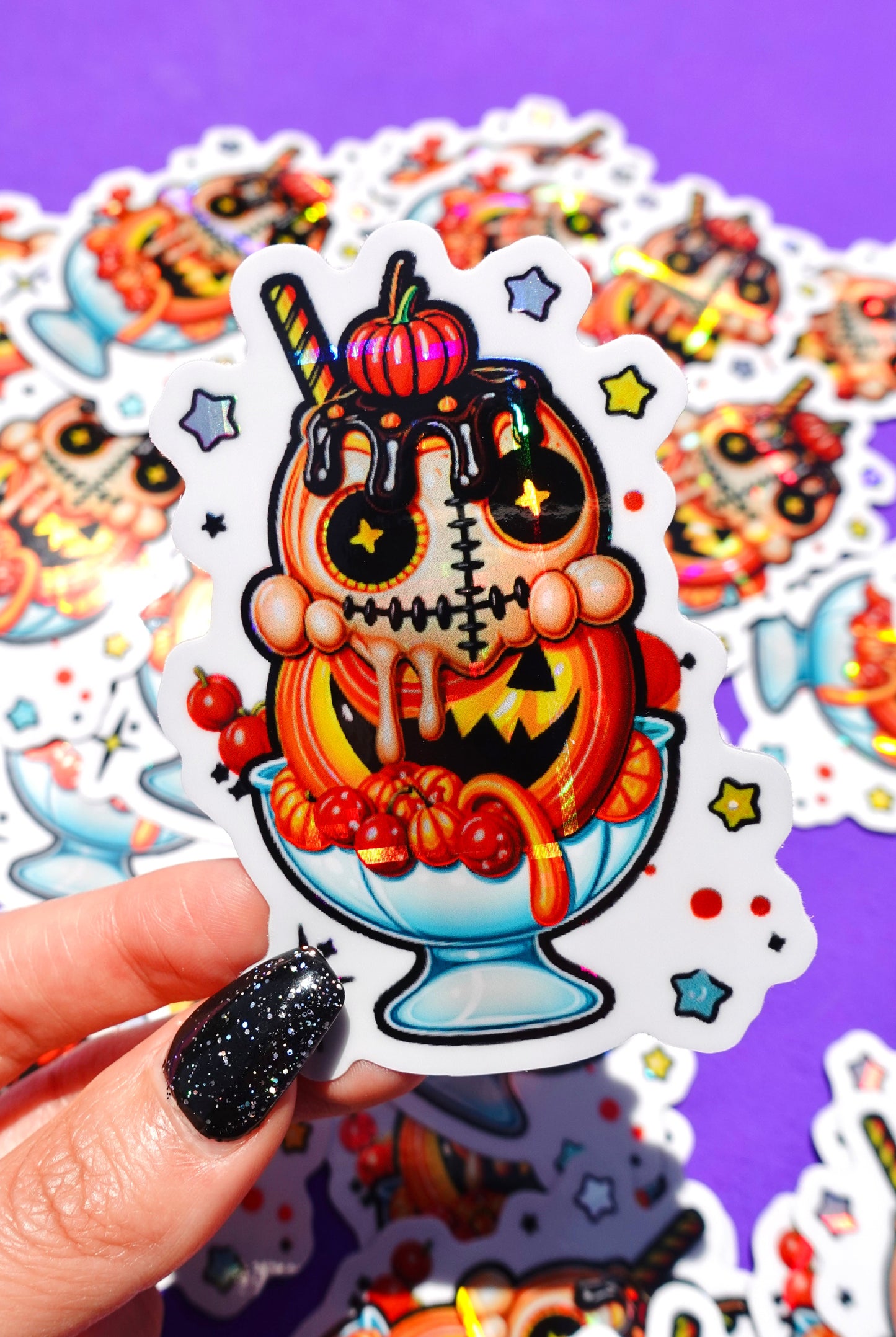Horror Sundae Halloween Sticker