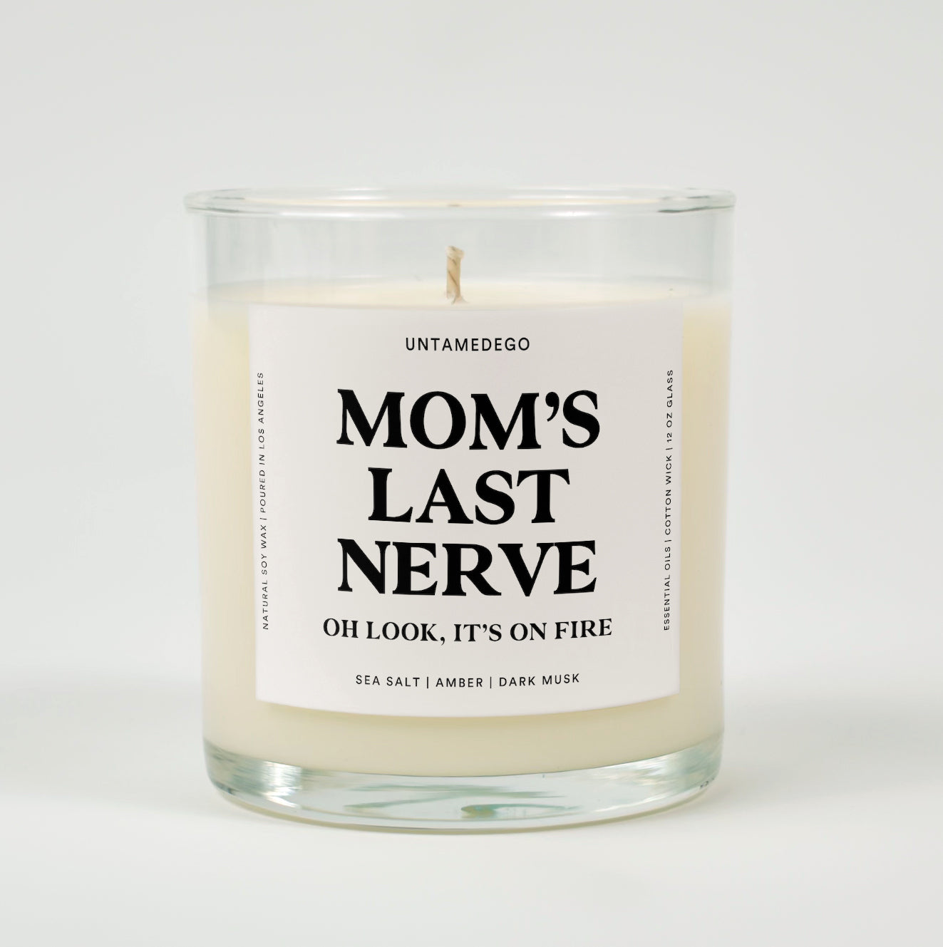 Mom's Last Nerve Glass Candle