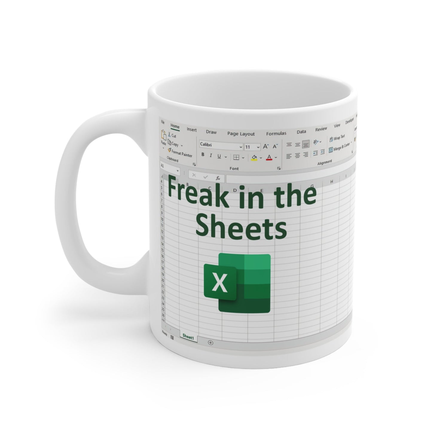 Freak In Sheets Excel Mug