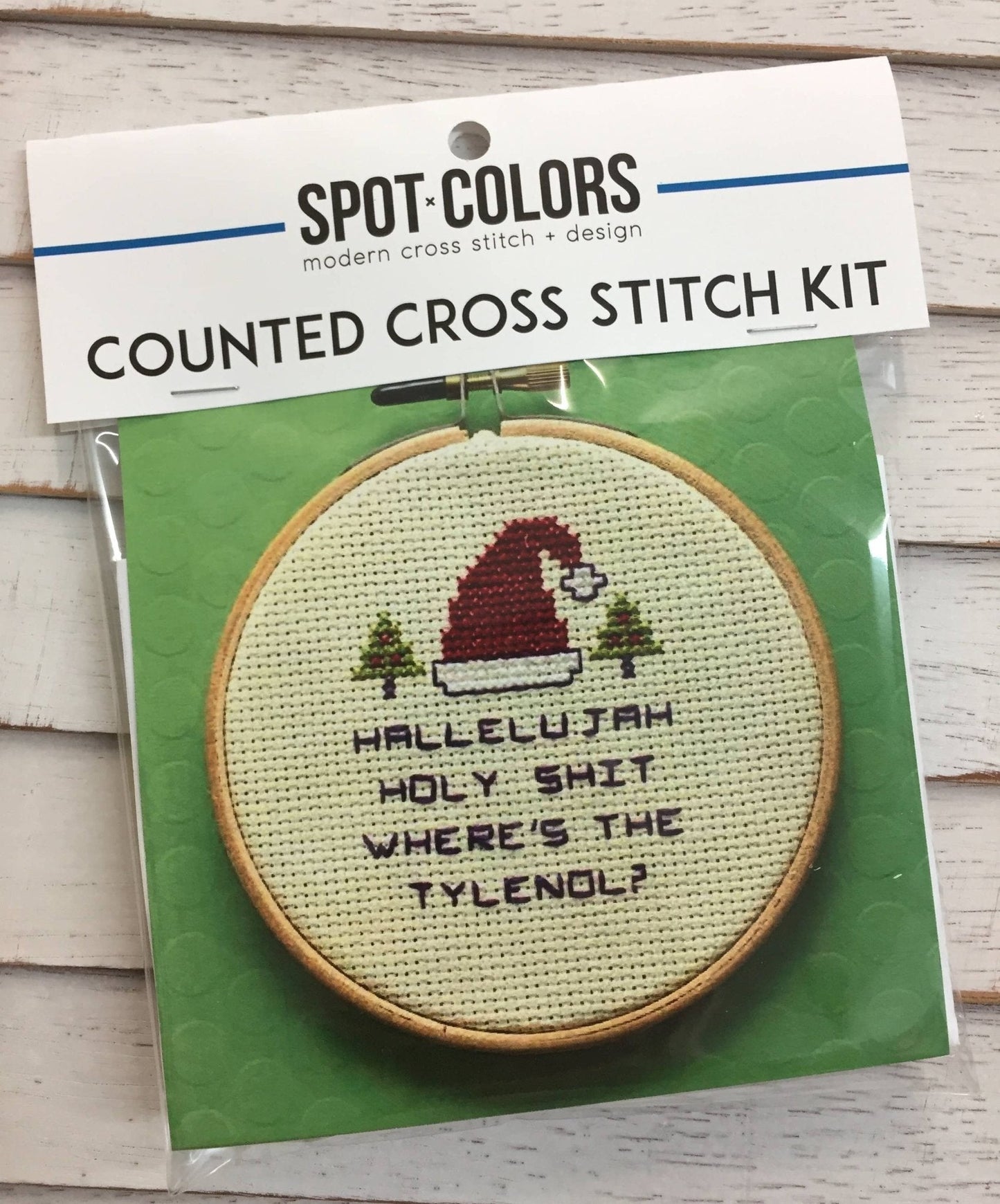 Christmas Vacation Quote Cross Stitch Kit – Funny Holiday Design