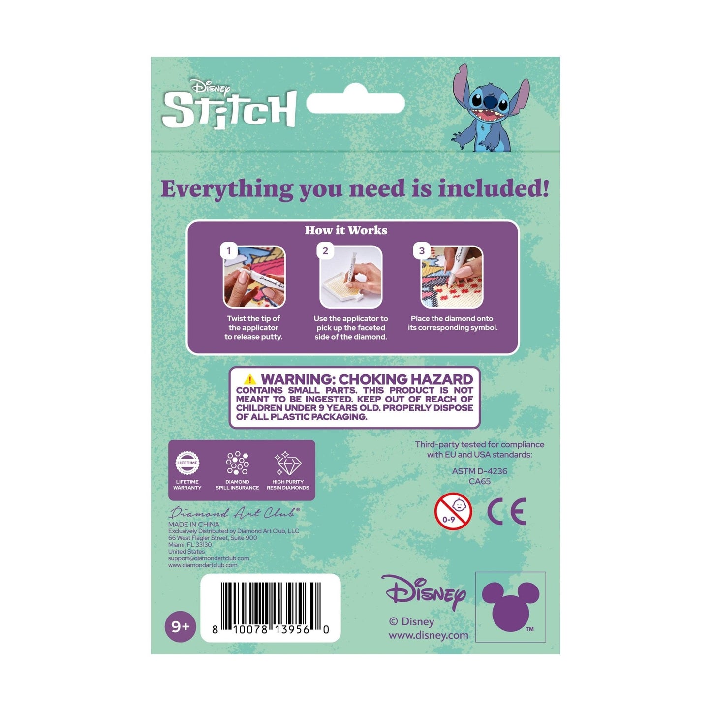 Diamond Art Club – Keychain Kit: Stitch™ (Disney Licensed)