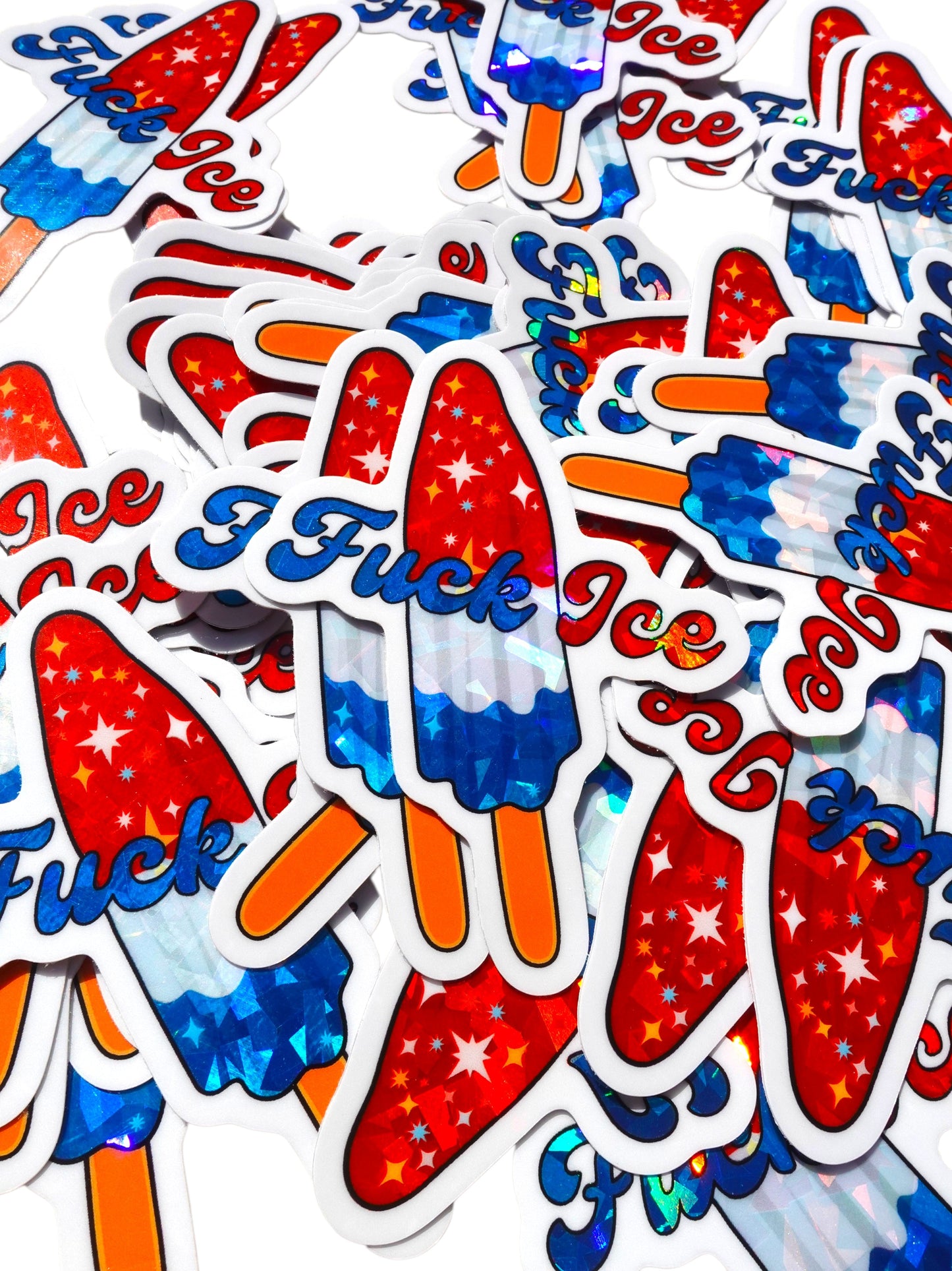 Fuck Ice- Holographic Sticker