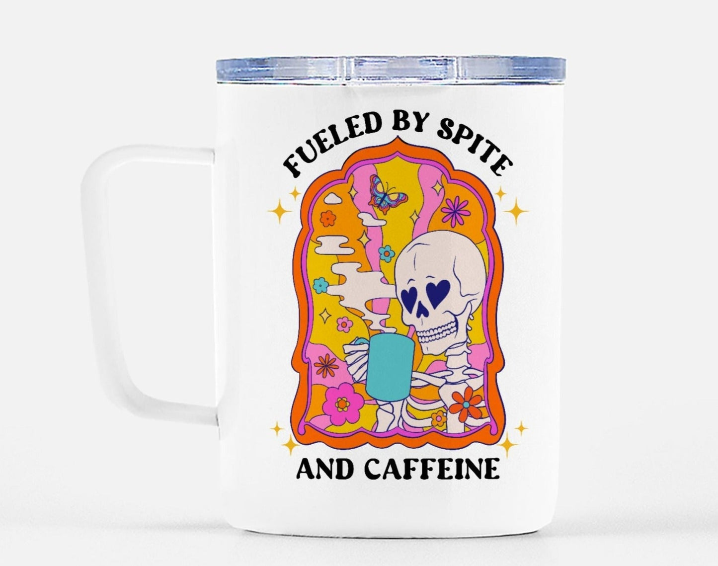 Fueled By Spite And Caffeine Mugs