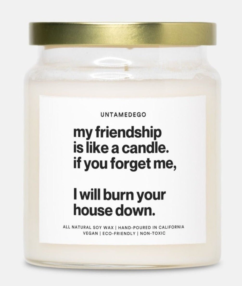My Friendship Is Like A Candle Hand Poured Candle