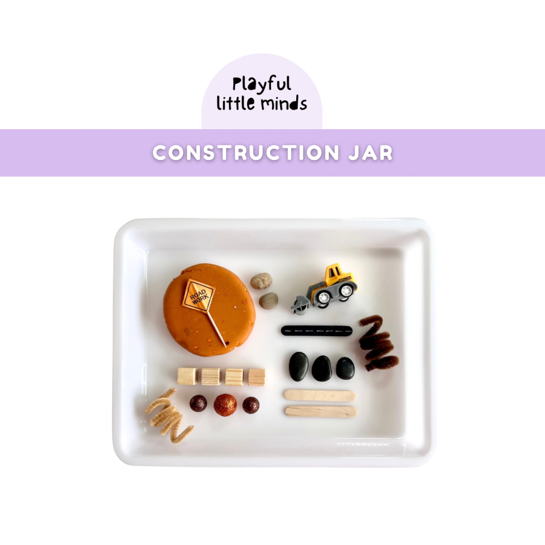 Construction Site Playdough Sensory Toy Kit