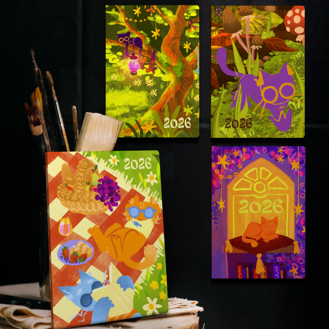 Bella Ramsay Cat - A5  Week-To-View - Diary - 2026 Calendar Year Planner