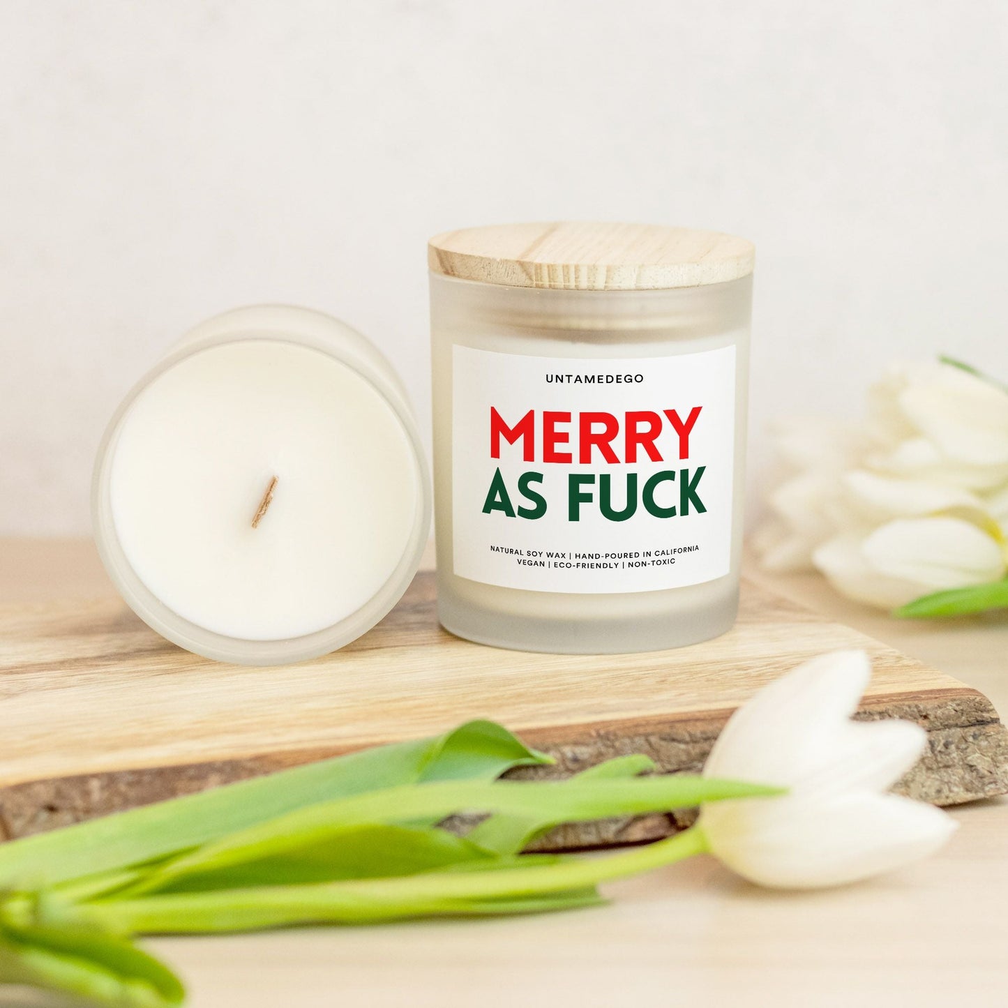 Merry As Fuck Christmas Candle