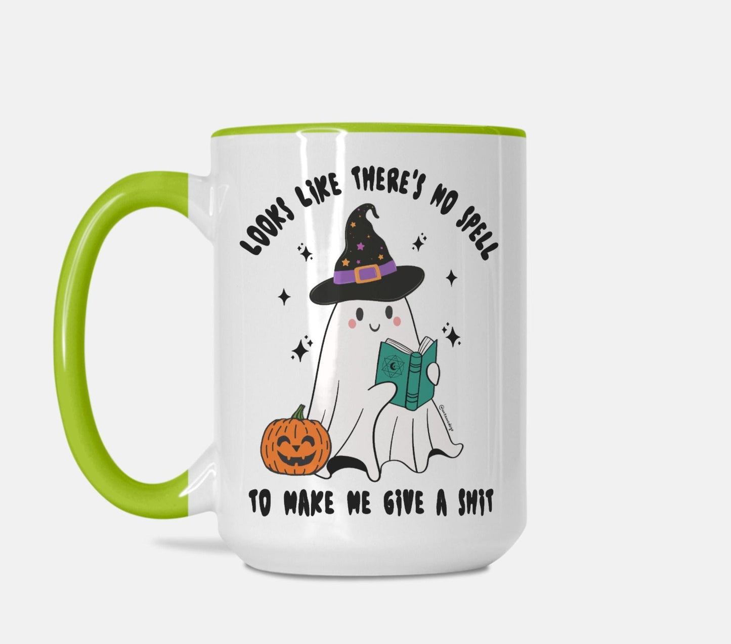 Looks Like There's No Spell To Make Me Give A Shit Halloween Mug