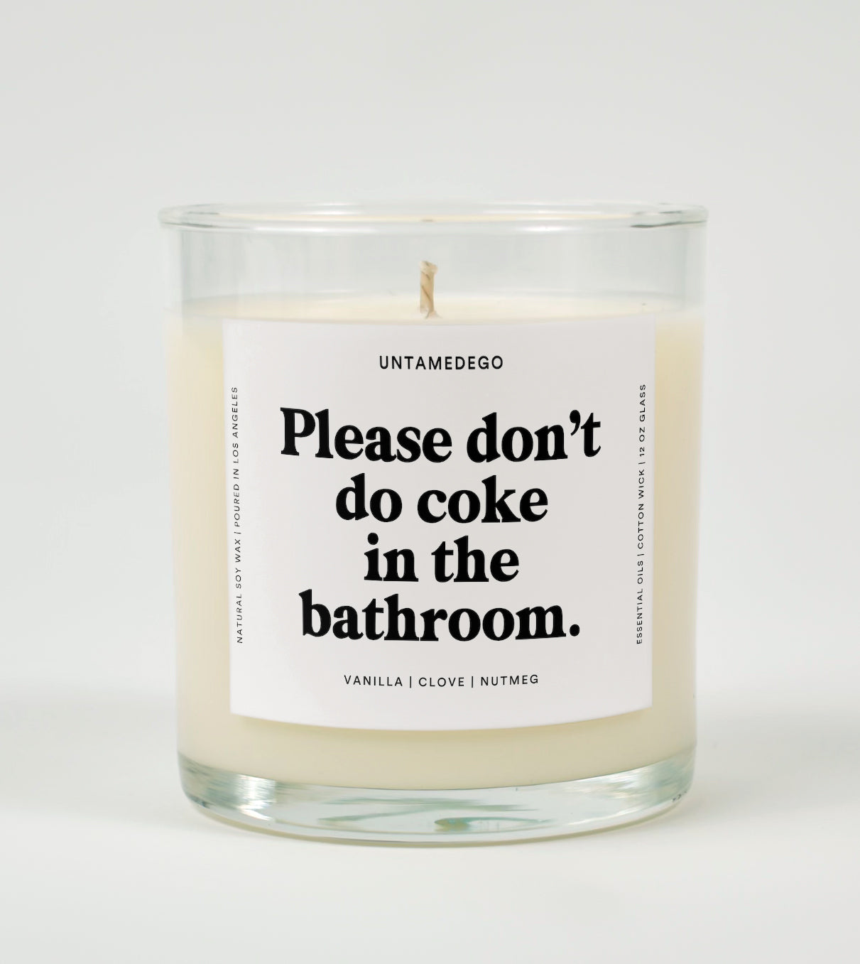 Please Don't Do Coke In The Bathroom | Funny Candle