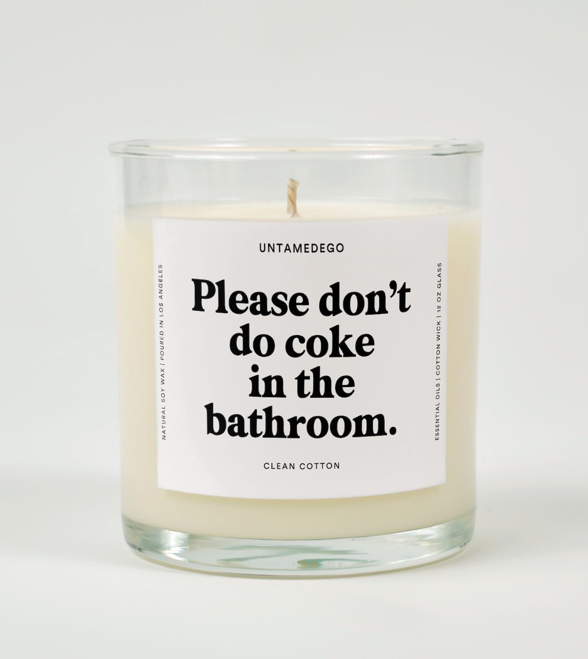Please Don't Do Coke In The Bathroom | Funny Candle