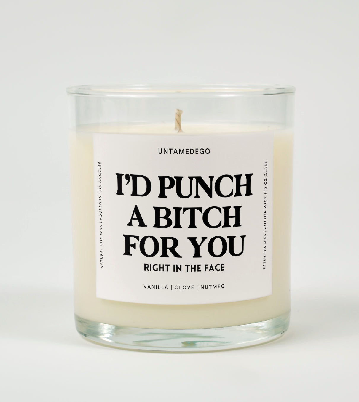 I'd Punch A Bitch For You Right In The Face | Funny Candle