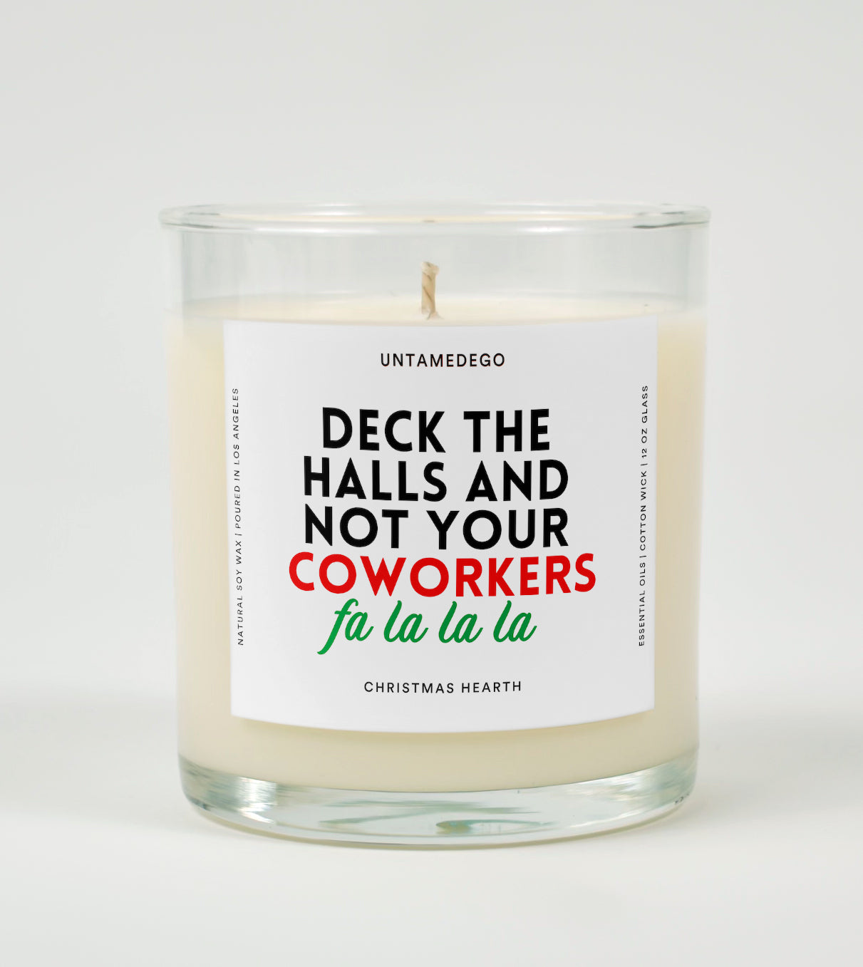 Deck the Halls and Not Your Coworkers | Funny Christmas Candle