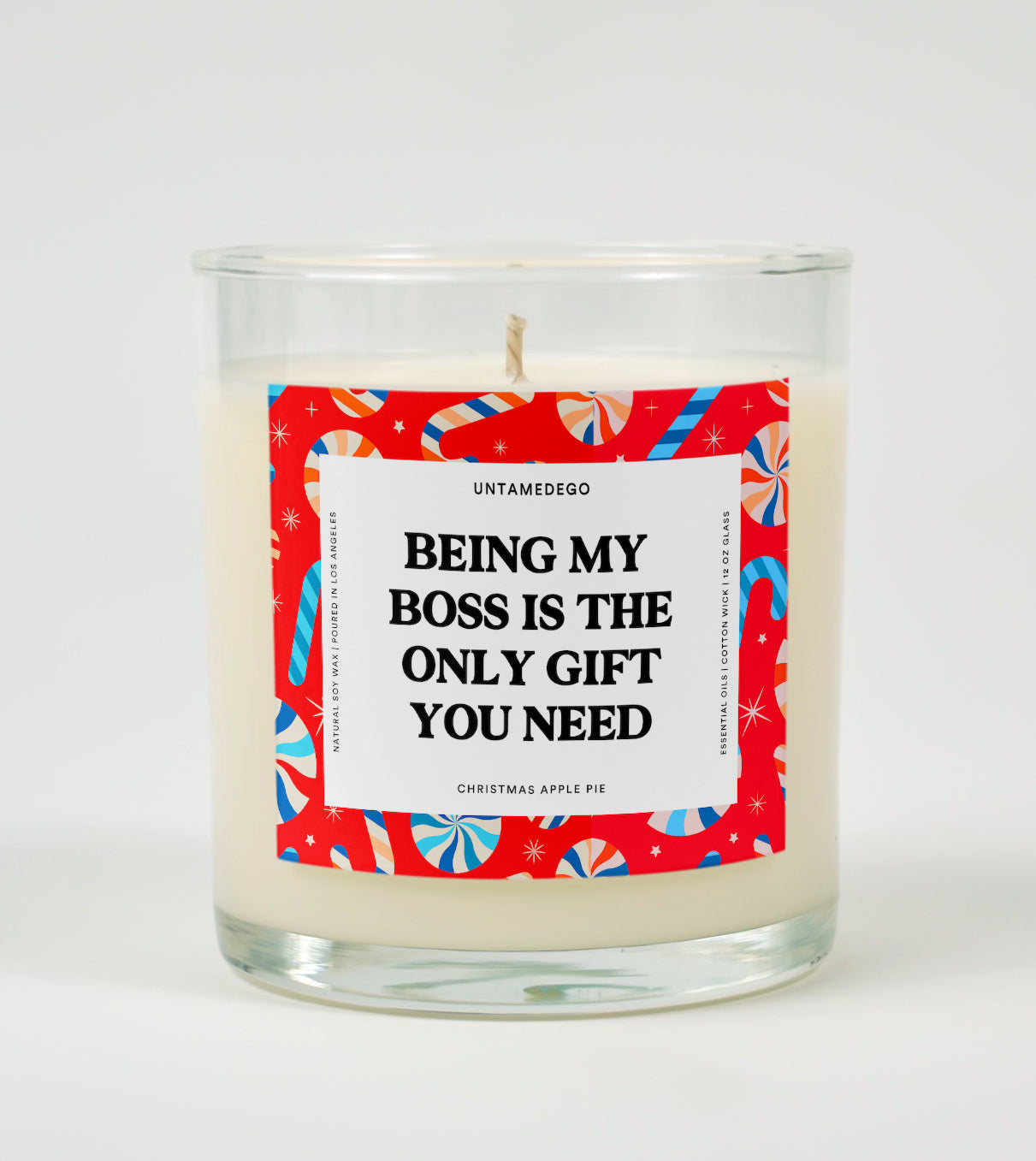 Being My Boss Is the Only Gift You Need | Funny Christmas Candle