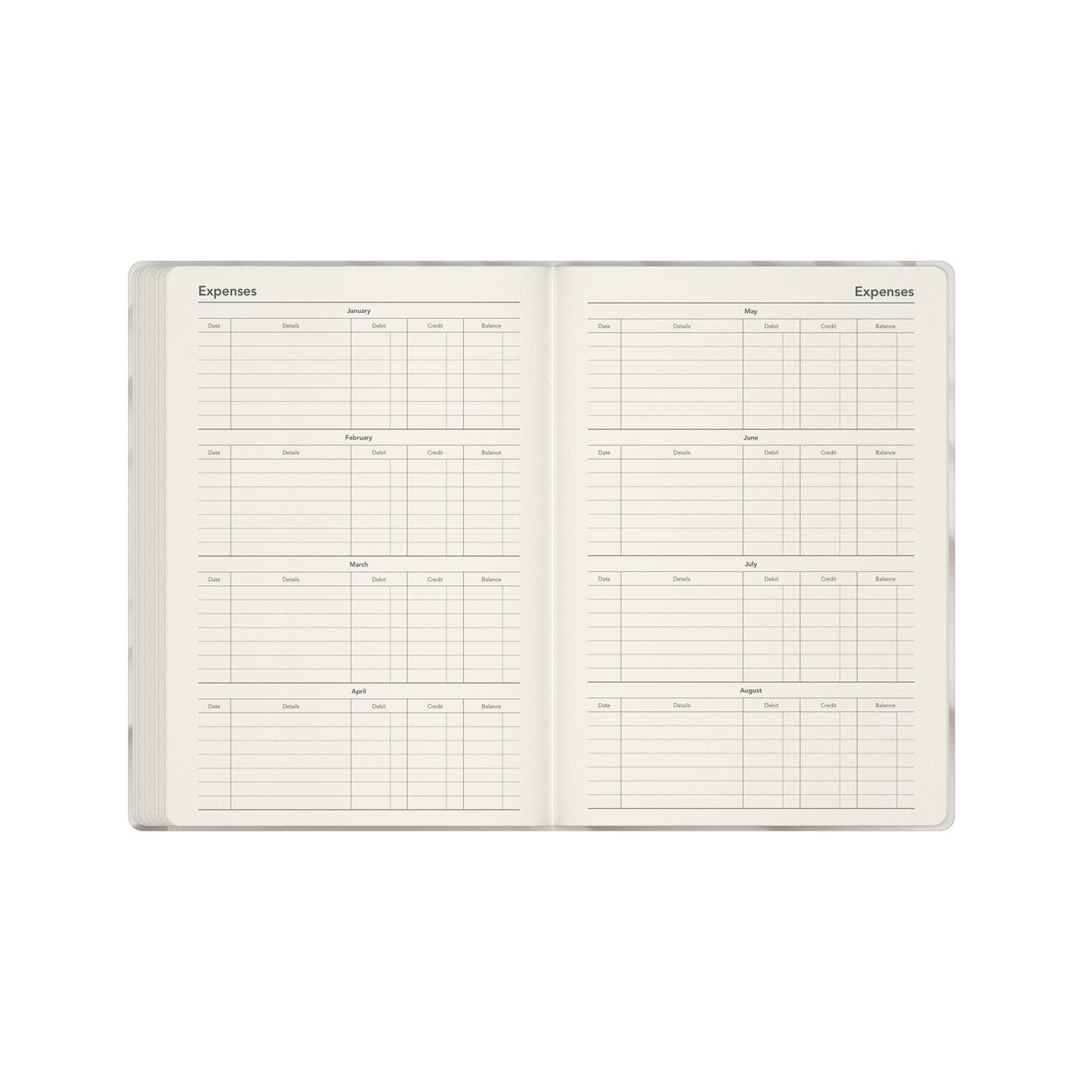 Dimensional Surfaces - A5  Week-To-View - Diary - 2026 Calendar Year Planner
