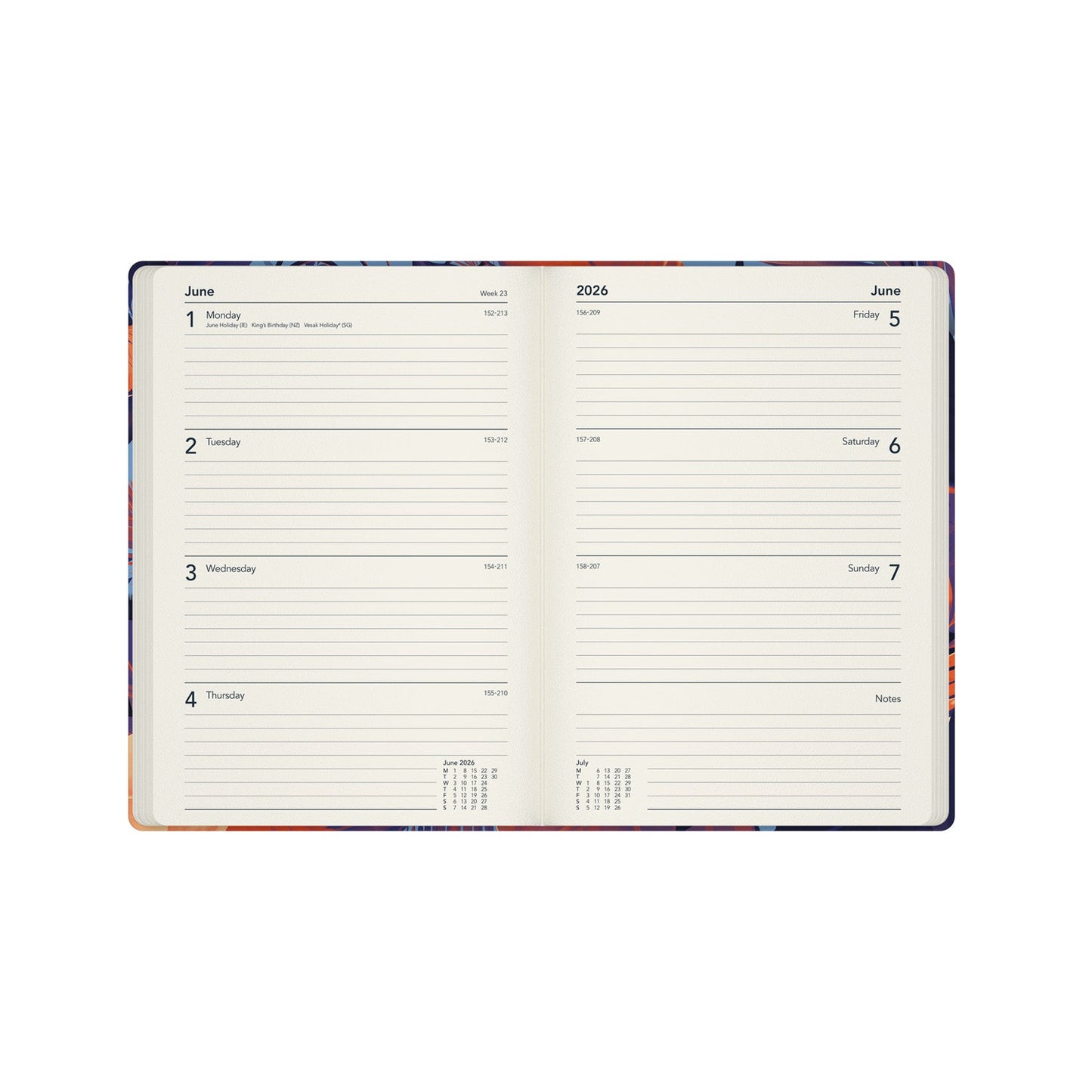 Down the Garden Path- A5  Week-To-View - Diary - 2026 Calendar Year Planner