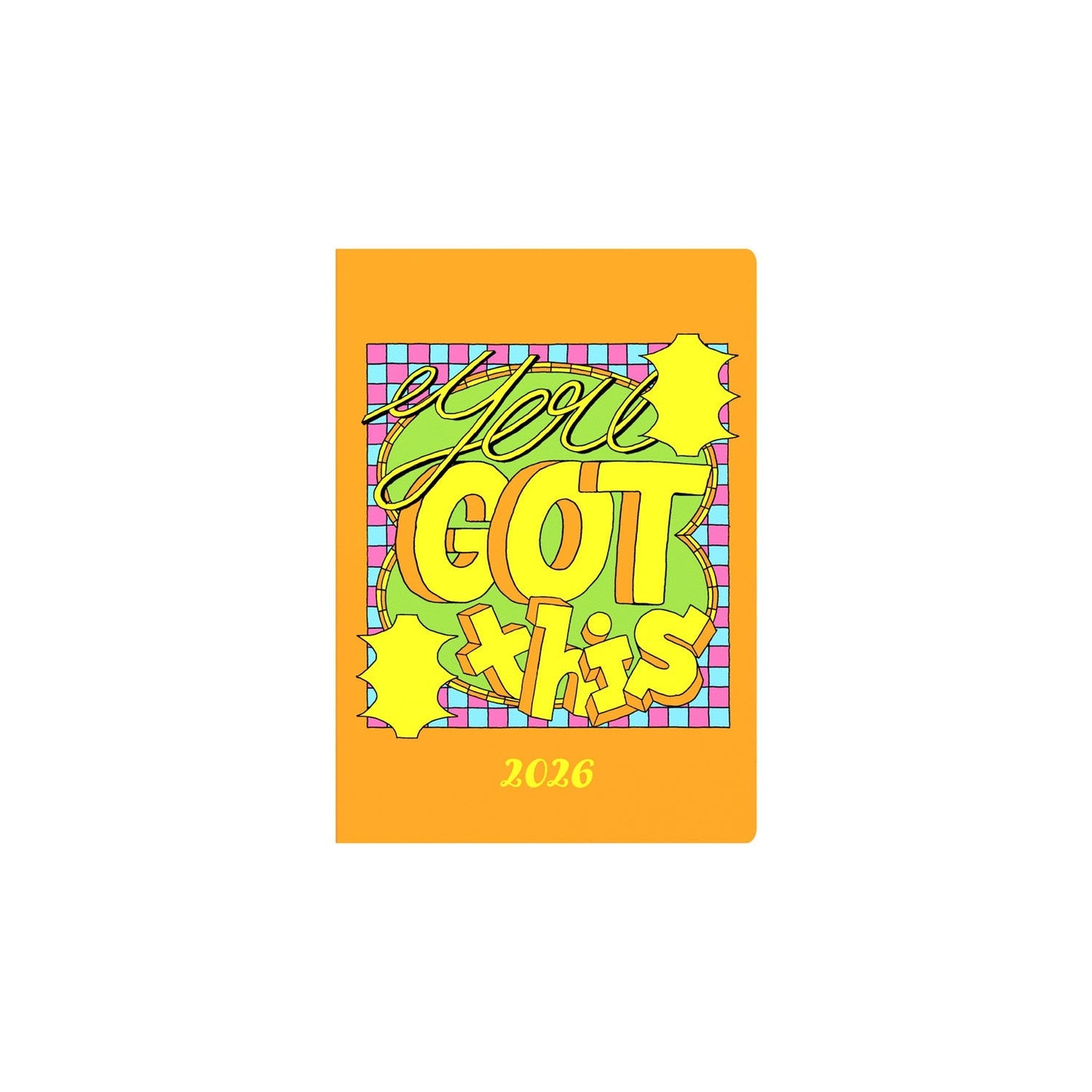 Ben Wookcock Positive - A5  Week-To-View - Diary - 2026 Calendar Year Planner
