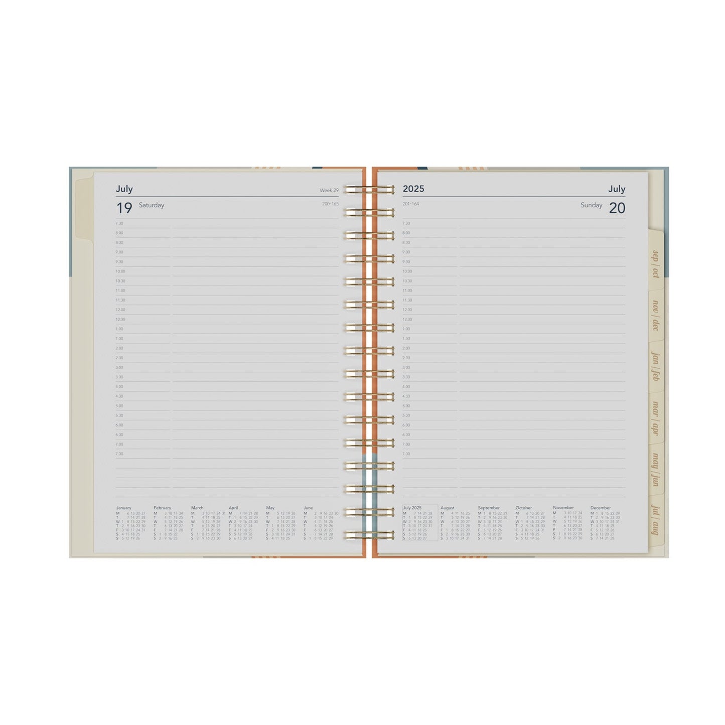 Scandi - A5 Day-to-Page Mid/Academic Year Diary Planner 2025-2026