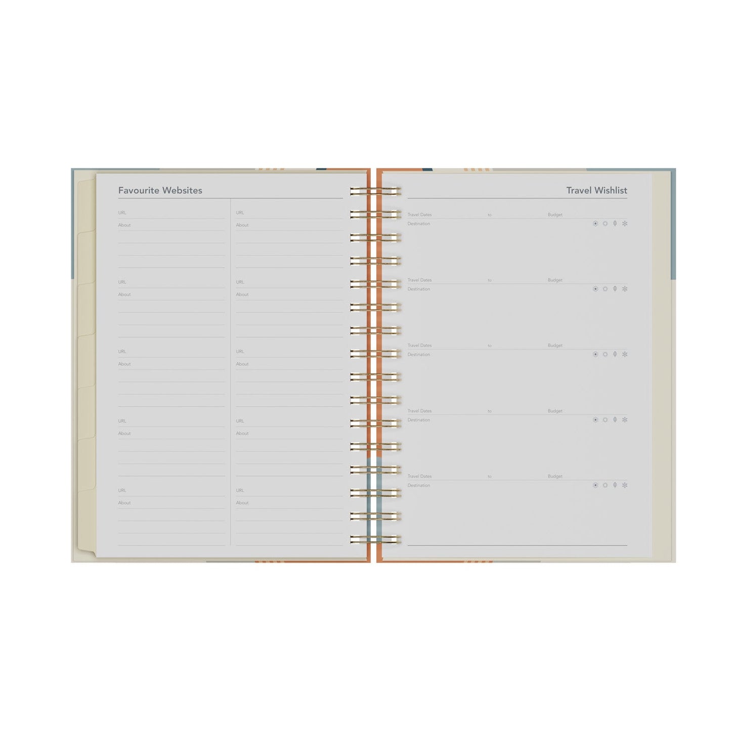 Scandi - A5 Day-to-Page Mid/Academic Year Diary Planner 2025-2026