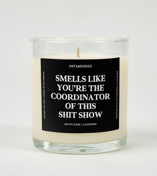 Smells Like You’re the Coordinator of This Shit Show | Funny Candle