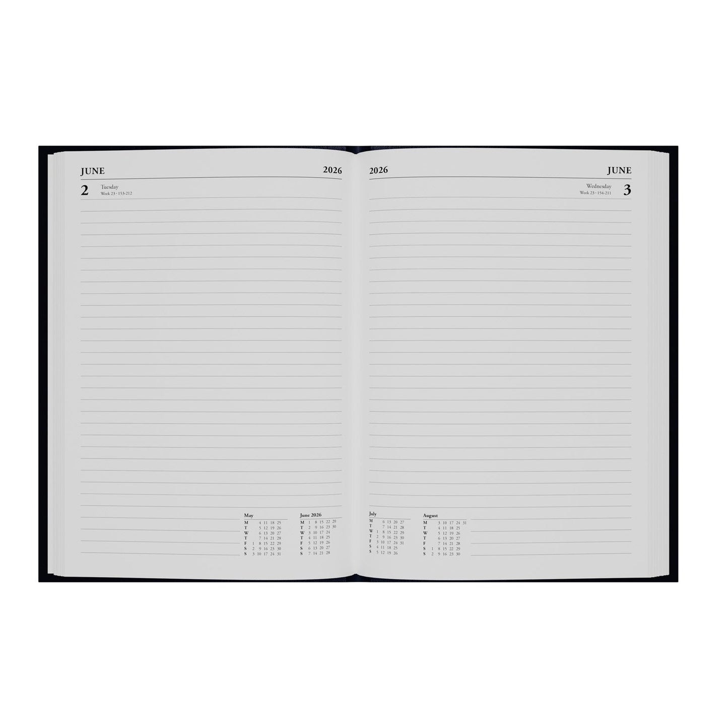 Essential - A5 Day-to-Page Diary - 2026 Calendar Year Planner