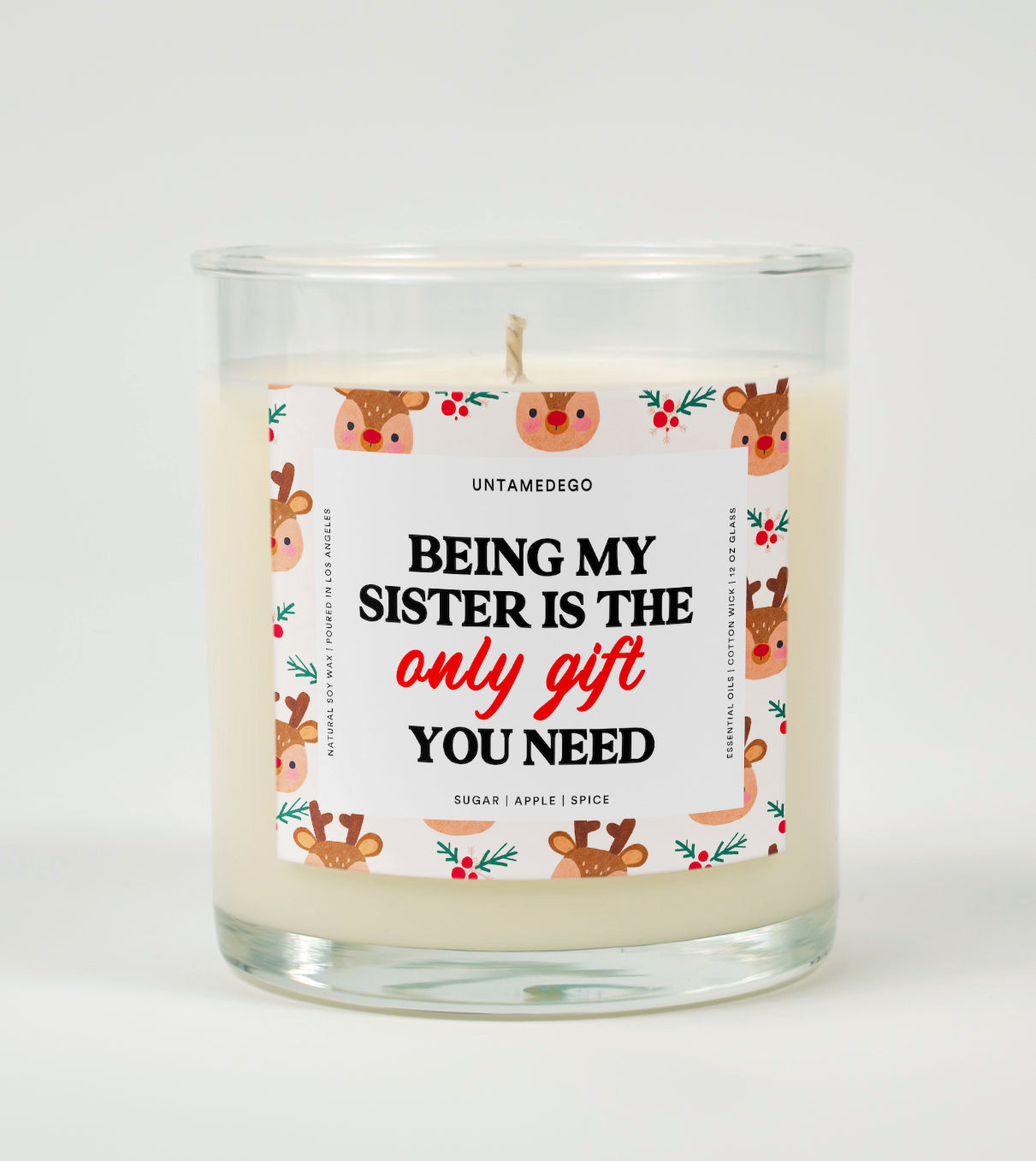 Being My Sister Is the Only Gift You Need | Funny Christmas Candle