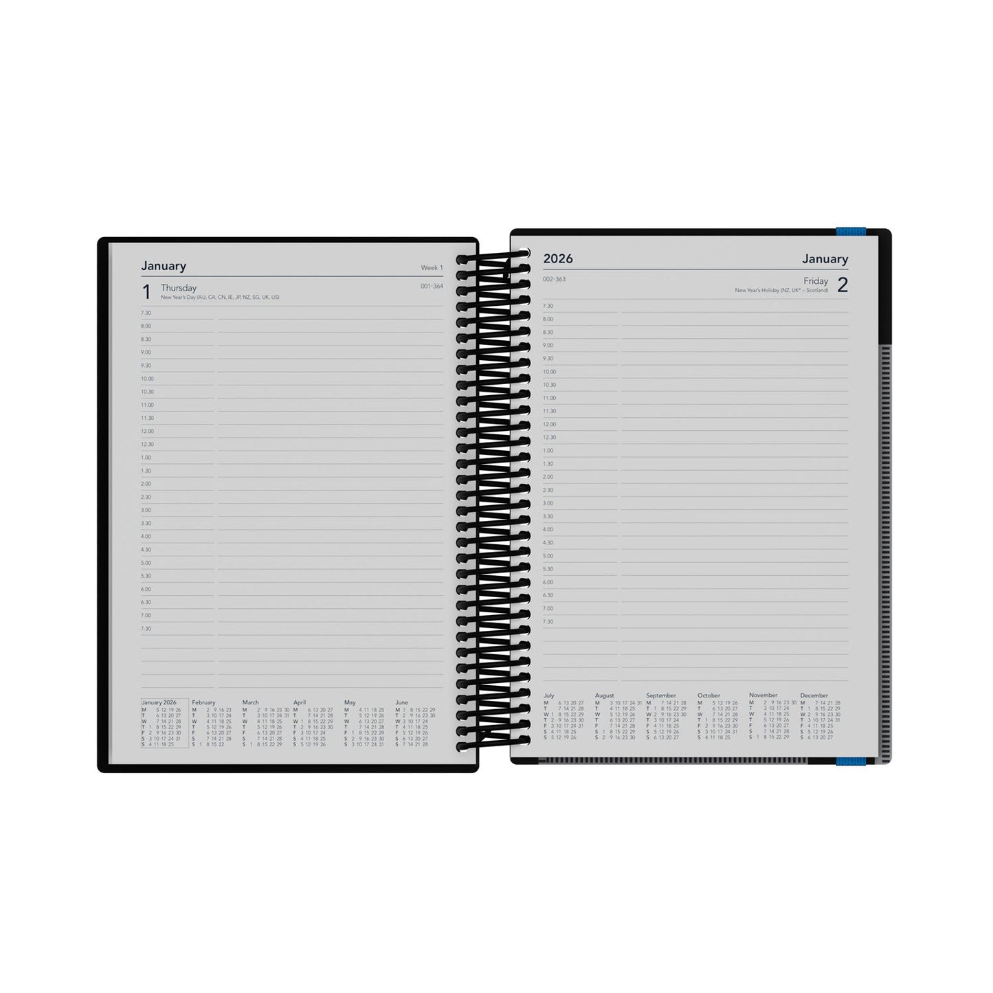 Delta - A5 Day-To-Page with Appointments Mid/Academic Year Planner 2025-2026