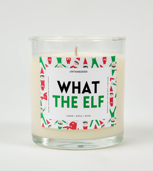 What the Elf | Funny Christmas Candle