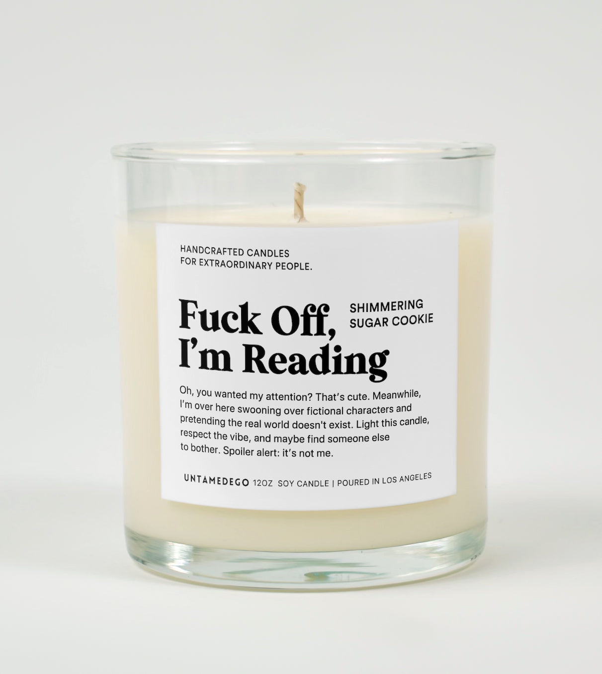 Fuck Off I'm Reading | Funny Candle