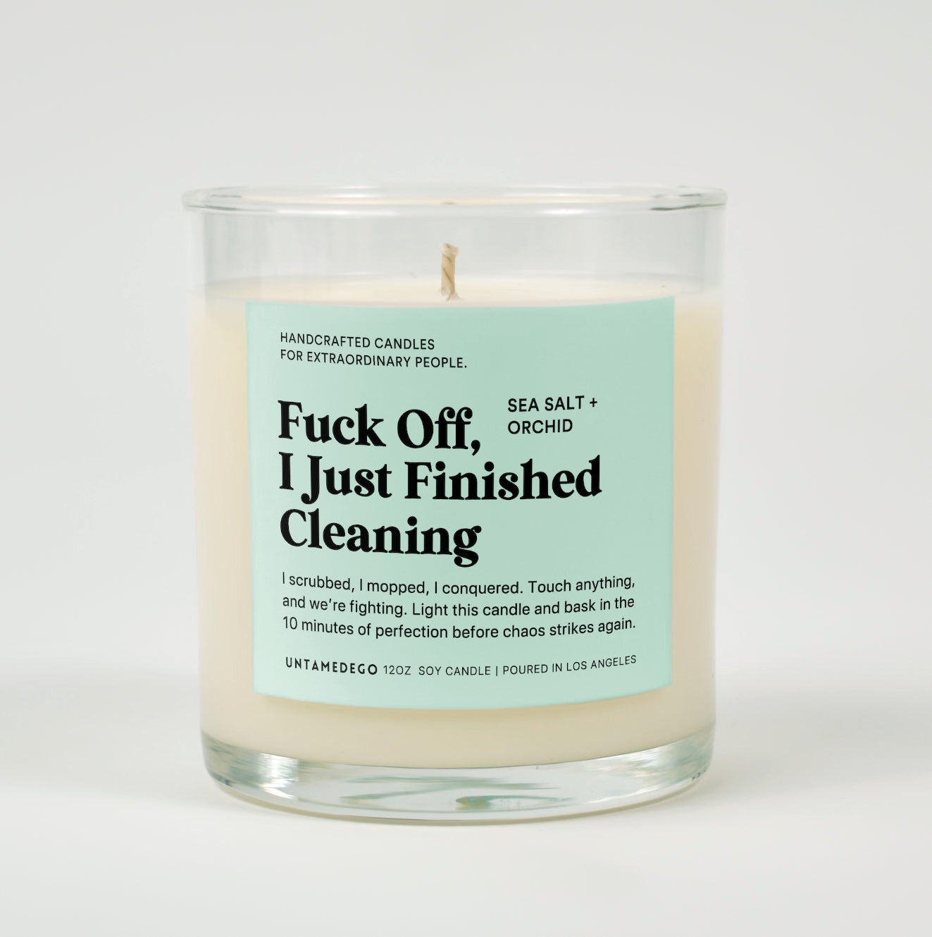 Fuck Off, I Just Finished Cleaning | Funny Candle