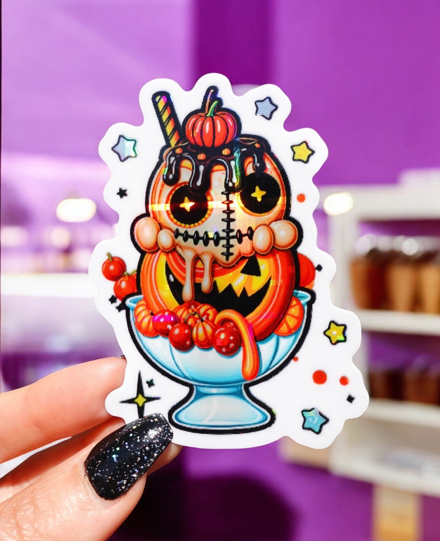 Horror Sundae Halloween Sticker