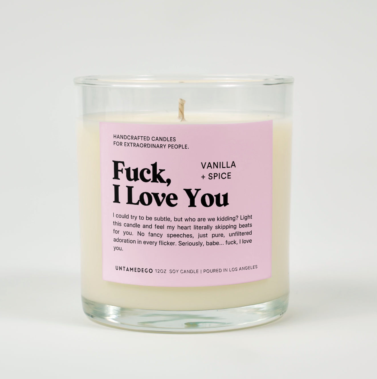 Fuck, I Love You | Funny Romantic Candle