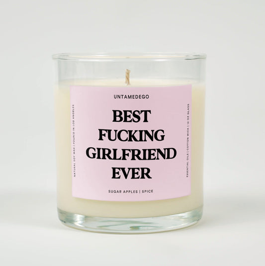 Best Fucking Girlfriend Ever Glass Candle