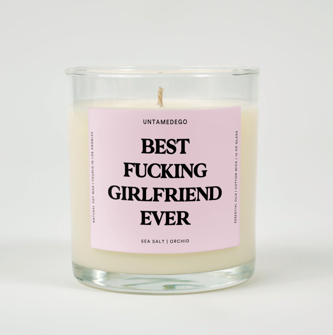 Best Fucking Girlfriend Ever Glass Candle
