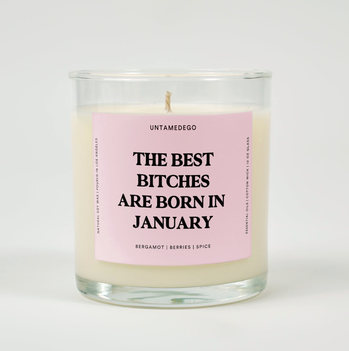 The Best Bitches Are Born In February Birthday Glass Candle