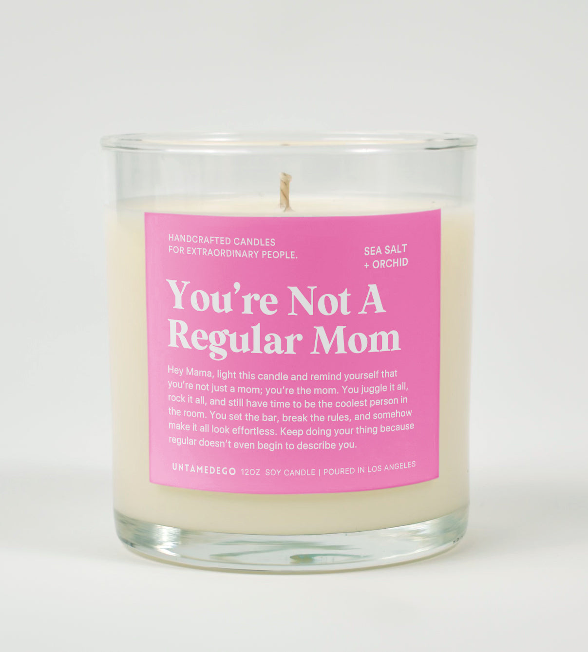 You're Not A Regular Mom Glass Candle