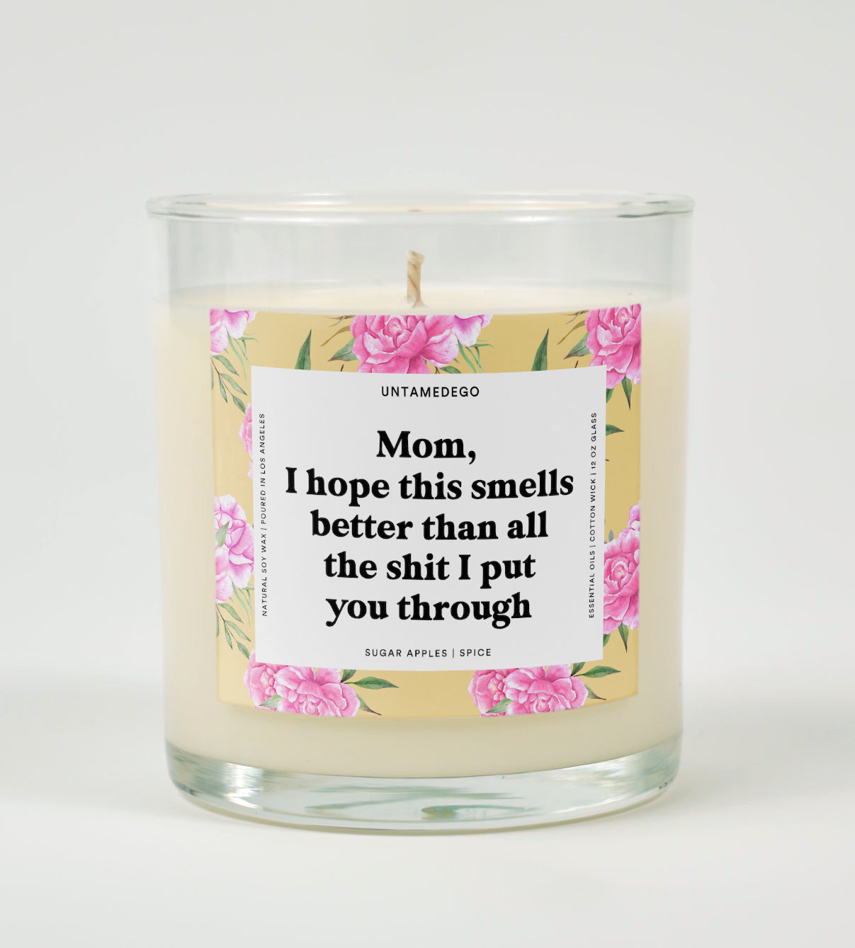 I Hope This Smellls Better Than All The Shit I Put You Through Glass Candle