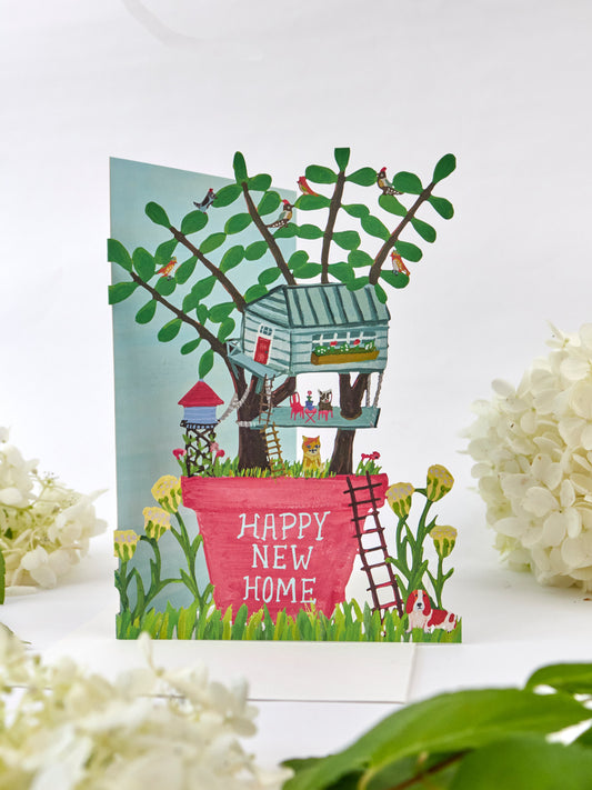 New Home Congratulations Lasercut Card