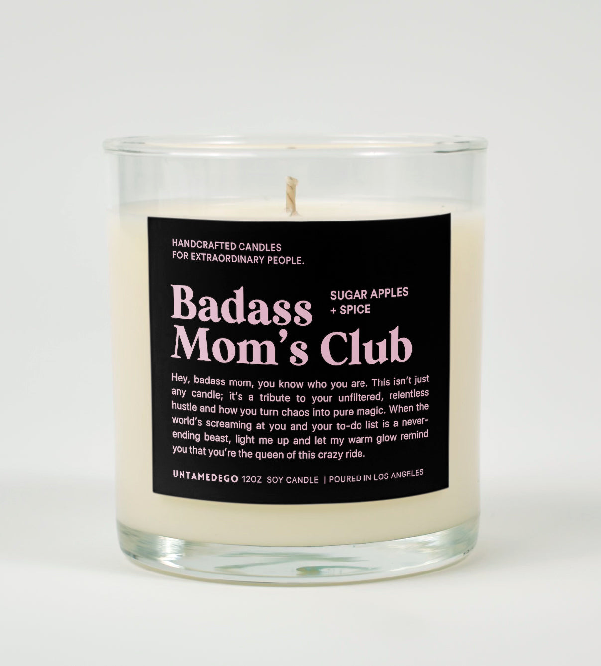 Badass Moms Club Glass Candle