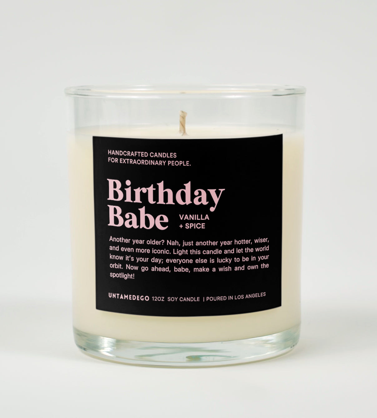 Birthday Babe Glass Candle