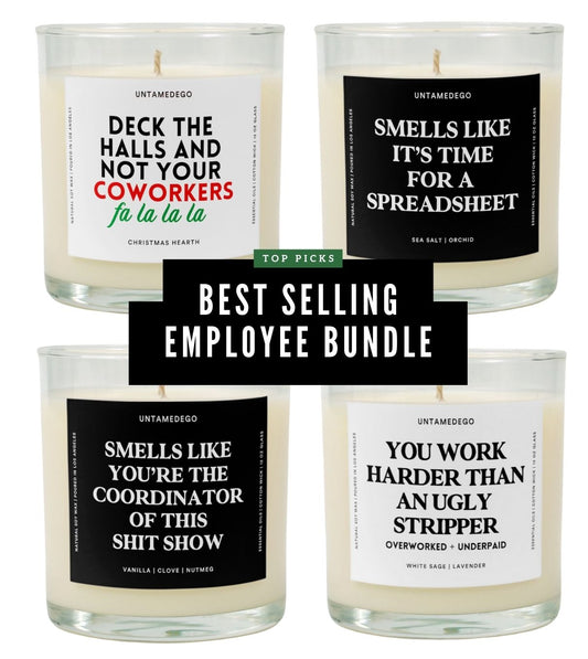 Top Picks Best Selling Employee Bundle Glass Candle Bundle