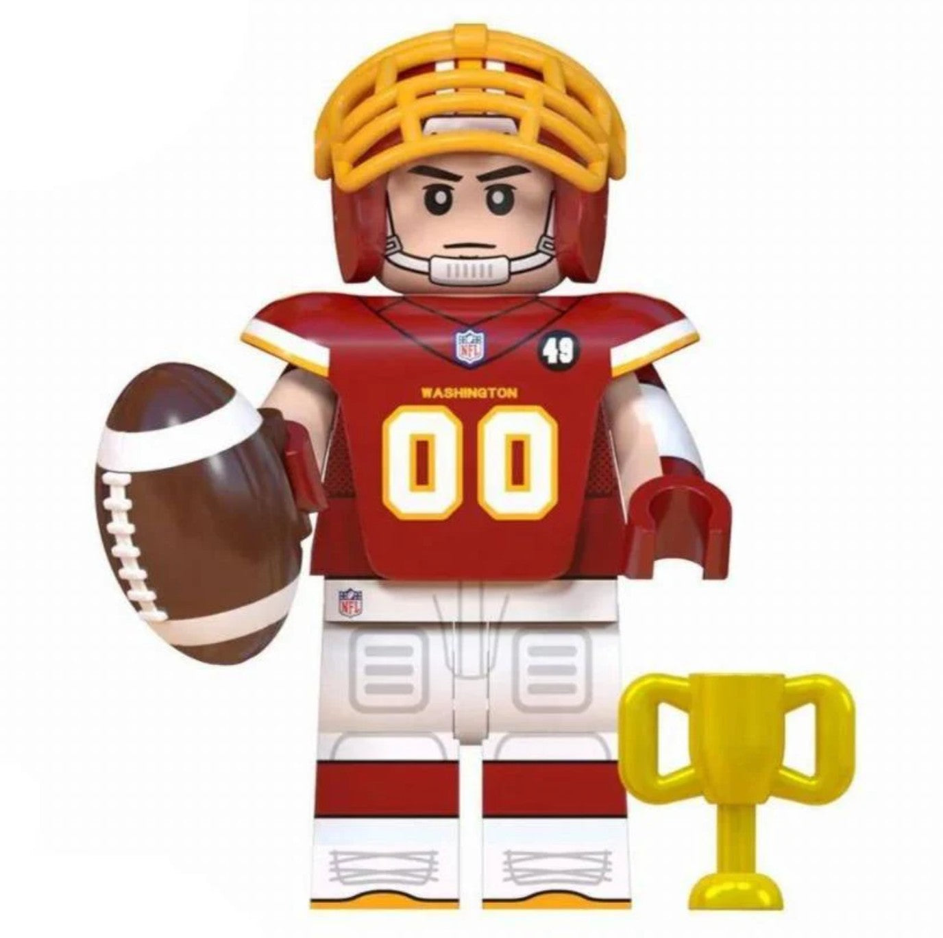 Washington Commanders Team Minifigure - Redskins Tribute Jersey