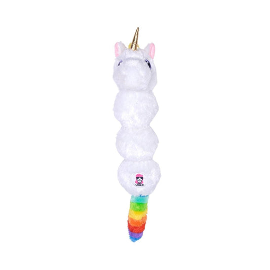 Colorful Unicorn Magical Creature Plush Dog Toy – with Squeaker & Crinkle Paper for Fun Play